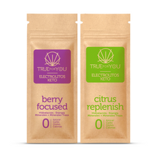 Cargar imagen en el visor de la galería, Berry Focused + Citrus Replenish (Kit de 2 cajas con 7 porciones - True For You)