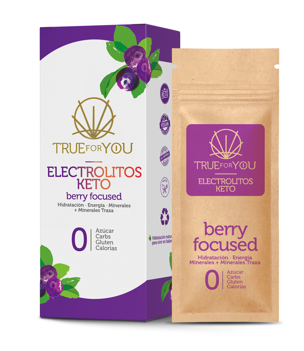 Berry Focused (Electrolitos -Caja con 7 porciones - True For You)