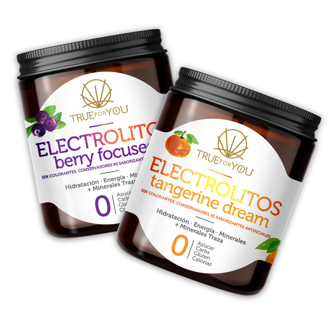 Electrolitos, Kit de 2 Productos - Berry Focused + Tangerine Dream - True For You