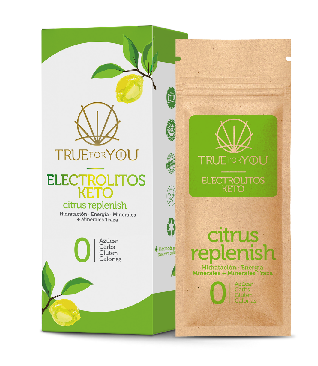 Citrus Replenish (Electrolitos-Caja con 7 porciones - True For You)